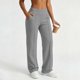 thumbnail image 5 of Neewe Womens Plain Wide Leg Cargo Pants Elastic Waist Loose Hiking Joggers with Pockets Daily Outfits, 5 of 7