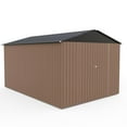 thumbnail image 5 of TROPOW Storage Shed 8x10 FT Metal Shed Galvanised Steel Garden Shed with Lockable Doors Outdoor Waterproof Shed for Bike Storage, Tool Storage, Temporary Storage, 5 of 7