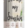 thumbnail image 6 of Sheer Curtains 72 inches Long 2 Panels Set Sunflower Butterfly You Are My Sun Shine Vintage Farmhouse Sheer Window Curtain Rod Pocket Voile Drapes for Living Room/Bedroom, Each 52" W x 72" L, 6 of 7