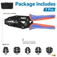 thumbnail image 2 of Juego de herramientas de crimpado HKS Coax Ratchet para cable coaxial RG RF, 2 of 6