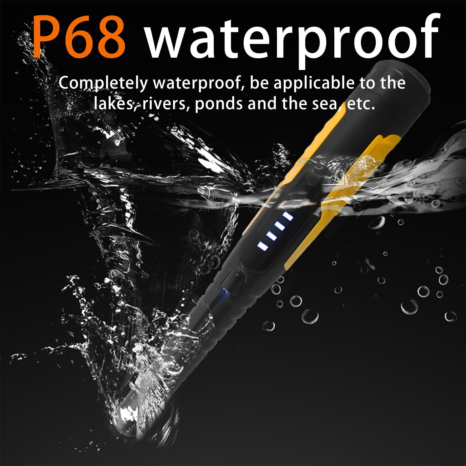 Artificial Metal Detector Pinpointer, 4 Modes Handheld Metal Locator, 360° High Sensitivity With Lcd Display And Led Light, 5-Inch Detection Depth, Intuitive Audio-Vibration Alarm,