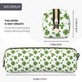 thumbnail image 3 of Easygdp St. Patrick's day para Estuche de Lápices de Cuero, Estuche de Papelería de Cuero, Estuche de Gran Capacidad con Cremallera, 3 of 7