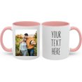 thumbnail image 1 of Custom Photo and Text Mug, Personalized Ceramic Coffee Mug with Pictures, Names, or Logo,Unique Gift for Men & Women, Tea Cup Set for Any Occasion (Pink, 11 Oz), 1 of 3