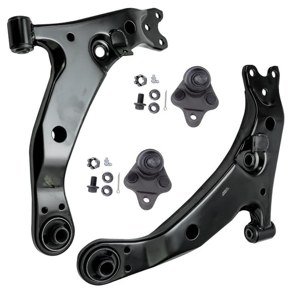 Detroit Axle - 4pc Front Lower Control Arms and Ball Joints for 1996-2002 Chevrolet Geo Prizm