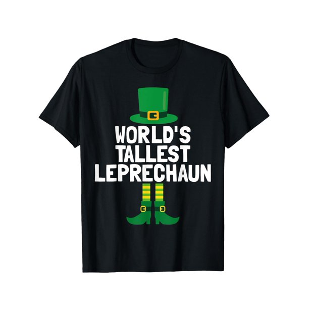 Camiseta del Día de San Patricio: Suave y transpirable. El duende más alto del mundo. Regalo deportivo y cómodo para Halloween y Navidad.