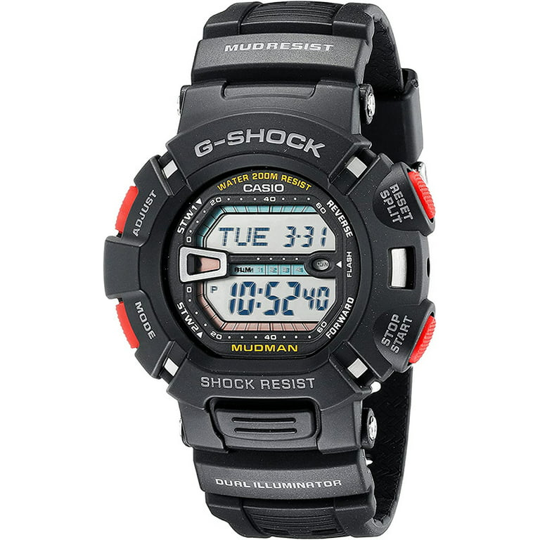 Casio G-Shock Mud/Shock Resistant World Time 200m Black Resin Watch G9000-1V