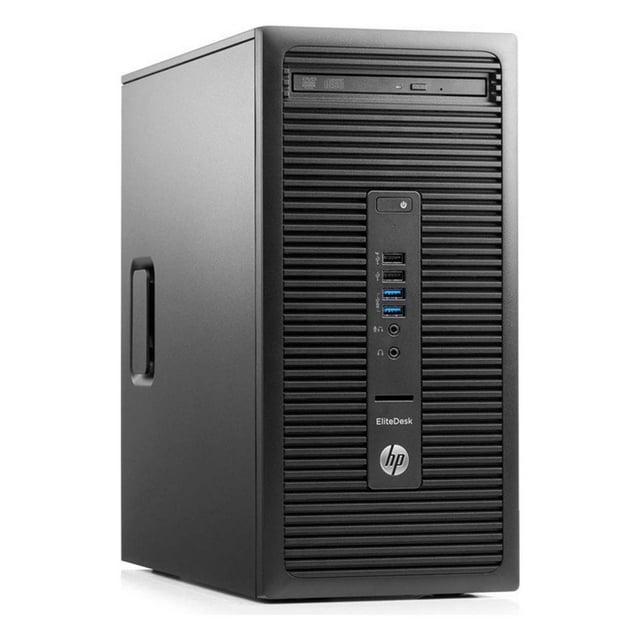 HP EliteDesk 705 G3 Tower Business Desktop Computer PC, AMD A8 PRO-9600 3.1GHz, 16G DDR4, 256G SSD, DVDRW, WiFi, BT, 4K Support, DP, VGA, Windows 10 Pro 64 Bit Language English/Spanish/French(Renewed)