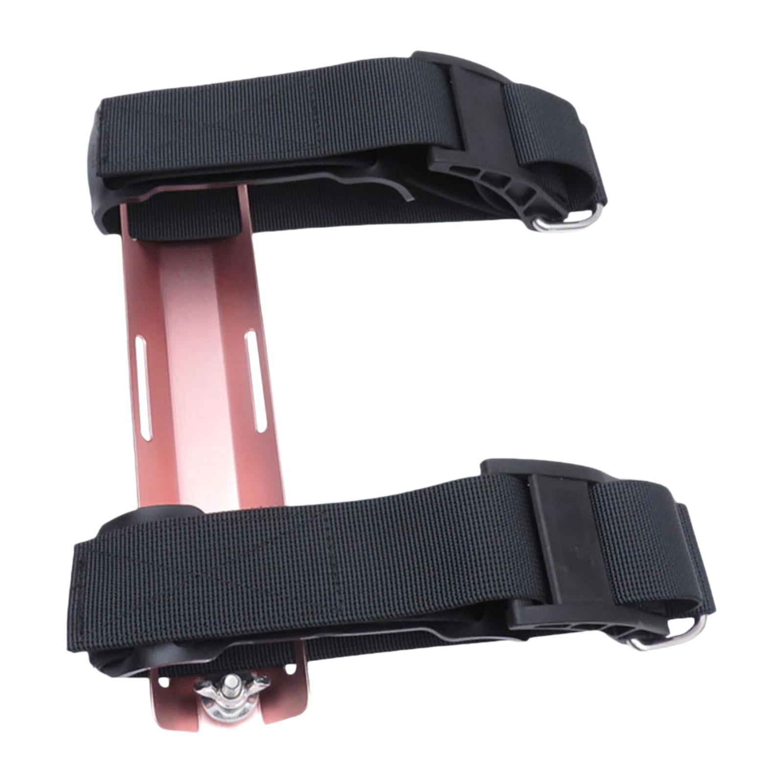 Placa Trasera De Buceo De Aluminio - Backplate Para BCD, Single Tank, Color Negro, Incluye Placa Grande Y Pequeña