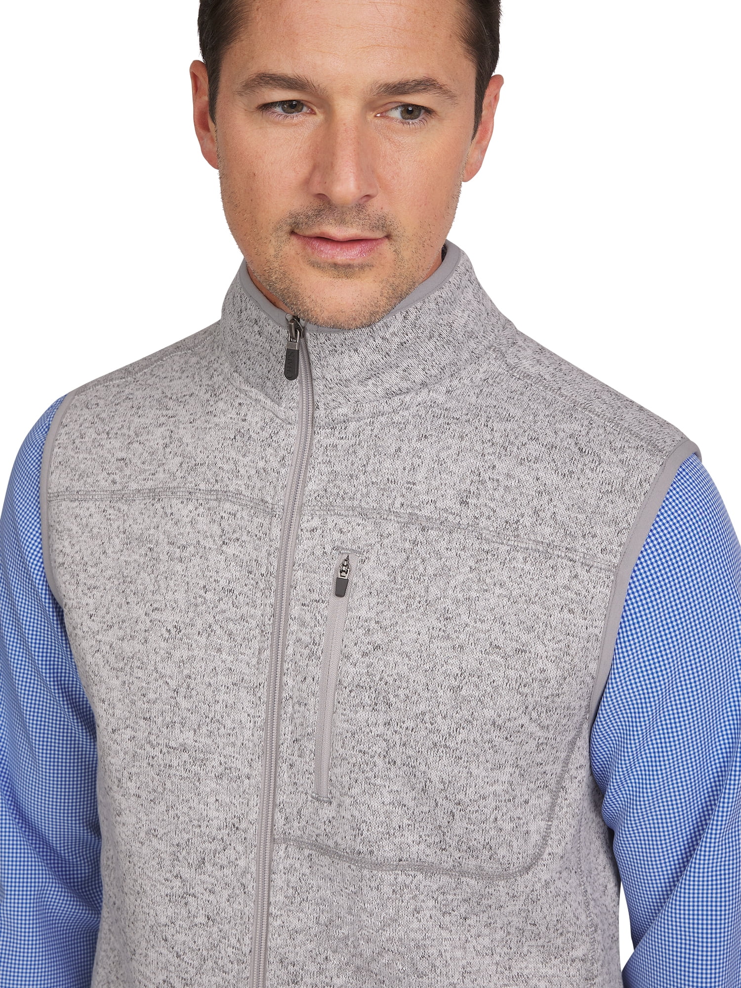 Chaps Men's & Big Men's Zip Up Sweater Fleece Vest