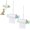 Blue + Green, variant on Parrot Rolling Paper Play Toy with Hanging Chain, Bird Shredding Toys, Bird Foraging Roll Paper Holder, for Parakeet Cockatiel Conure, Gift for Bird Lovers (Blue + Green)
