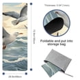 thumbnail image 4 of Seagull Gym Towel with Storage Bag, 72.8"x26.8", Suitable for Yoga, Pilates, Fitness, etc. - Yoga Mat Towel, Yoga Blankets, Yoga Blanket, 4 of 6