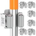 TRAHOO6 Pack Broom Holder Wall Mount Stainless Steel Mop Hanger