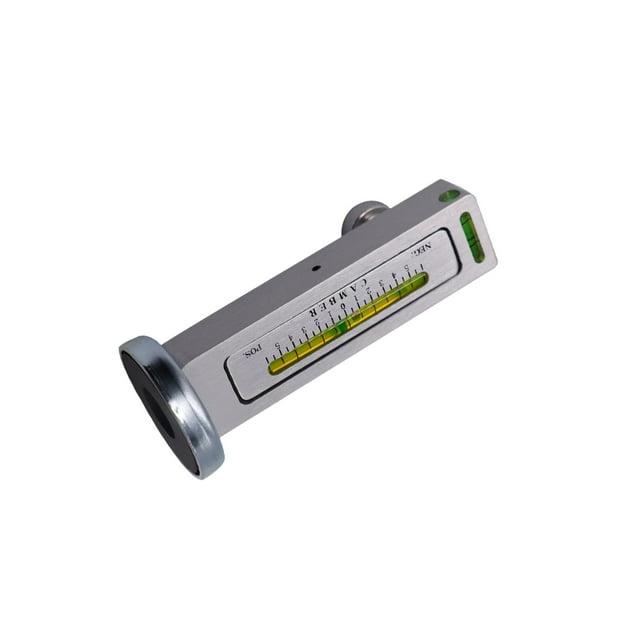 Wisewang Jauge Magnétique Outil Règle de Niveau Outil de Réglage Jauge de Carrosserie pour Réparation de Pneus Argent Argent 30x20x123mm