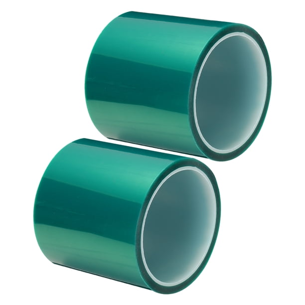 Cinta Adhesiva de Silicona Unique Bargains Verde 3.54 Pulgadas 108FT Paquete de 2