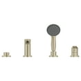 thumbnail image 4 of Grohe Eurosmart 25245EN3 4-Hole Single Handle Deck Mount Roman Tub Faucet with 1.75 GPM Hand Shower in Grohe Brushed Nickel, 4 of 4