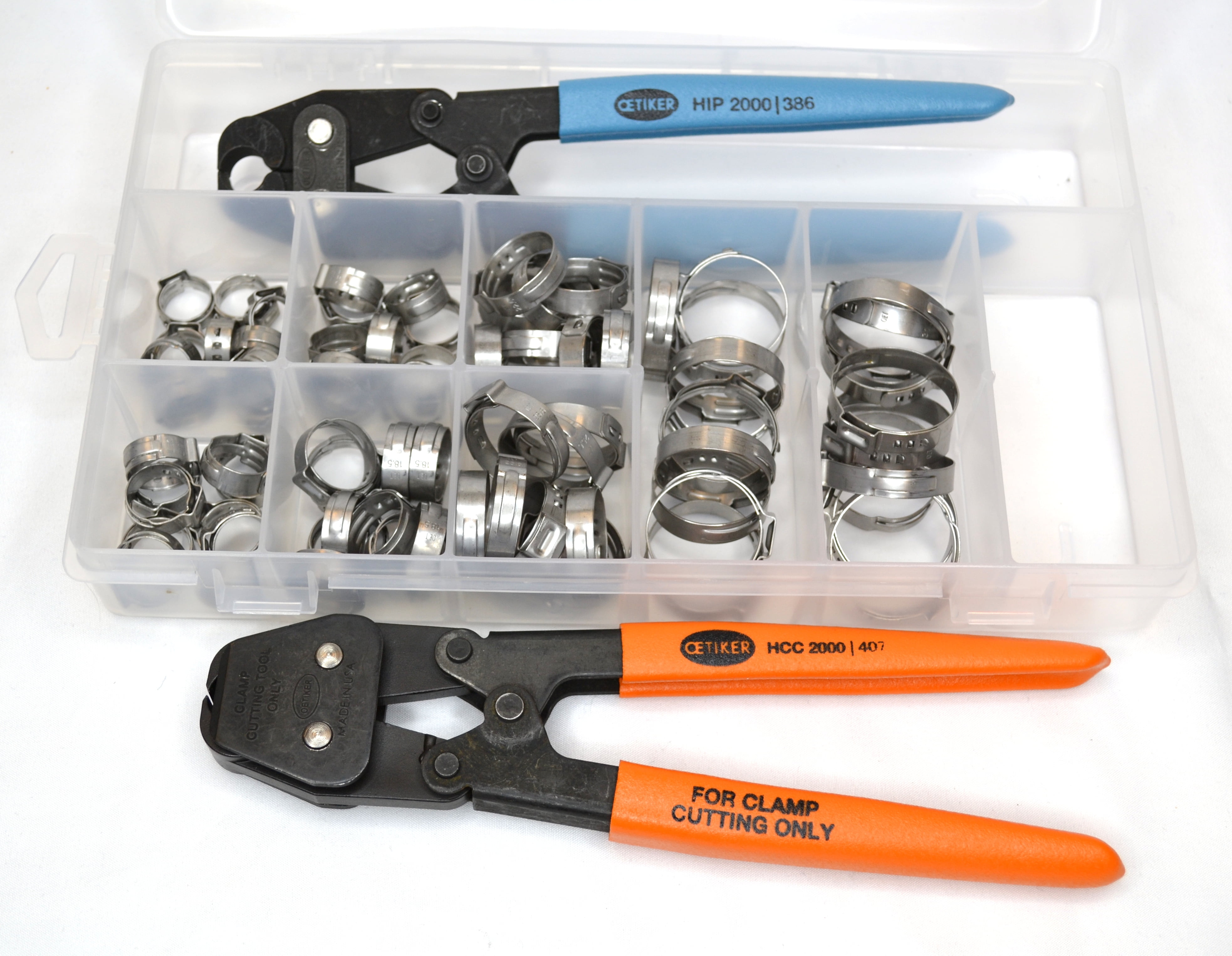 Oetiker 18500060 StepLess 1Ear Clamp Kit (StepLess Ear Clamps, stainless steel, standard