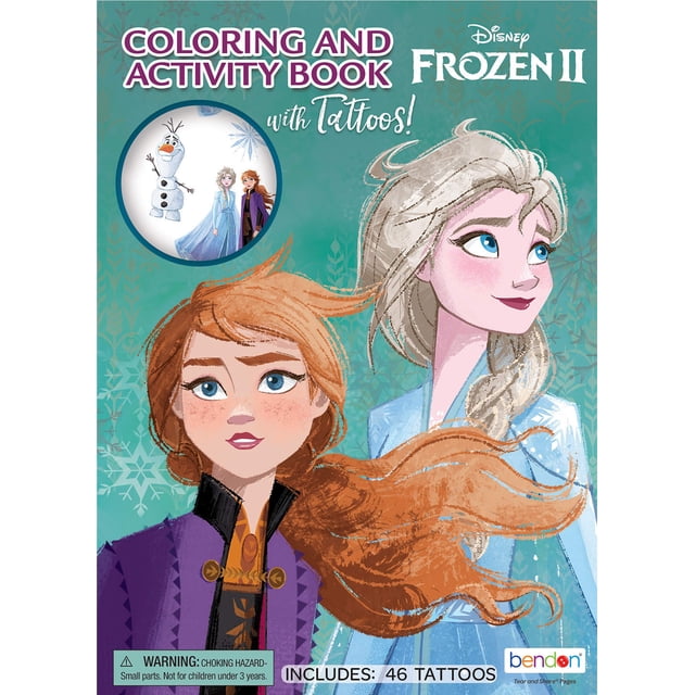 Libro de colores y actividades Disney Frozen 2 Anna y Elsa