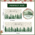 thumbnail image 3 of Winter Forest Kitchen Rug Set of 2, Christmas Winter Pine Tree Non Slip Kitchen Mats for Floor Winter Farmhouse Home Decor Kitchen Floor Rugs for Hallway Laundry Room, 17"x30"+17"x47", 3 of 6