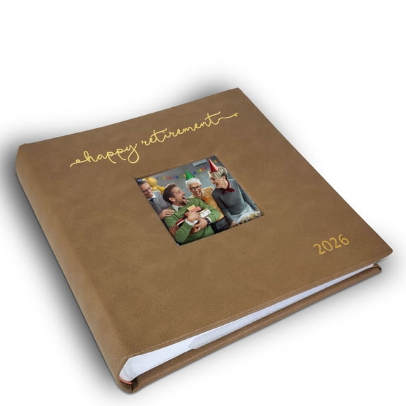 Happy Retirement Photo Album – Script Cover Design