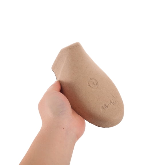 DEEPCRAFF 20Pairs Paper Pulp Shoe Tree Inserts Light Brown Unisex Shoe Shape Holders for Boots and Sneakers