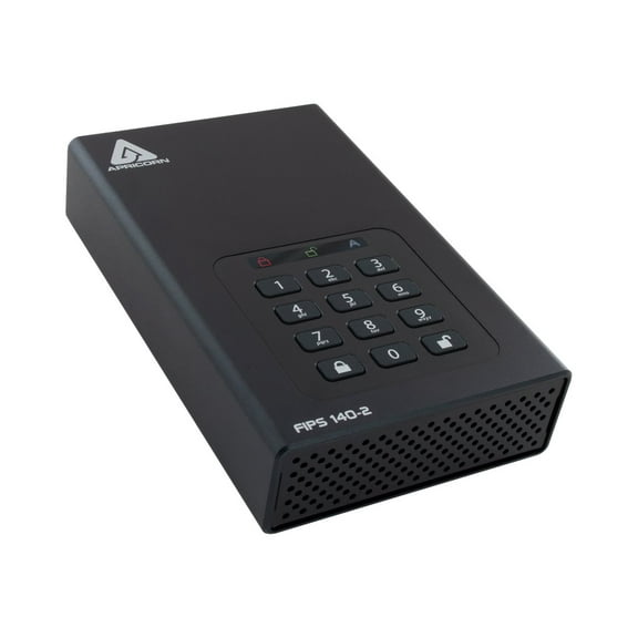Apricorn Aegis Padlock DT 24 TB Desktop Hard Drive - 3.5" External - TAA Compliant - Storage System, Data Center Device Supported - USB 3.0, USB 3.1, USB 3.2 (Gen 1) - 256-bit AES Encryption Standa...