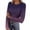 Purple, variant on Loopsun Womens Fall Tops, Long Sleeve T Shirts for Women, Women's Fashion Casual Printing Round Neck Long Sleeve T-shirt Blouses Tops Black, XXL