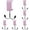 Pink, variant on HONGLIN Desk Clamp Hook, 1 Pack Bag Hanger for Table Edge, Adjustable Desk Hook for Purse and Backpack, Home Office Dorm Organization, 1 Pack, Pink