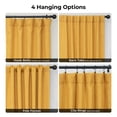 thumbnail image 6 of HPD Half Price Drapes Dandelion Gold Faux Linen Room Darkening Curtains for Bedroom & Living Room Curtains (1 Panel), Door & Window Curtains 108 inches long, Rod Pocket Curtains & drapes, 50W X 108L, 6 of 10