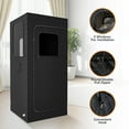 thumbnail image 4 of Portable Steam Sauna, Personal Full Body Home Sauna Tent with 3L&1000W Steamer, 9 Levels Heating, 90 Minutes Timer, Folding Chair, Remote Control, (70.87"*31.5"*31.5"), 4 of 10