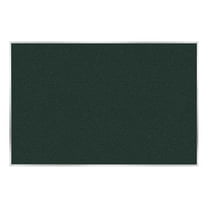 Ghent Vinyl Bulletin Board - Satin Aluminum Frame - 4ft H x 7ft 4"W - Ebony