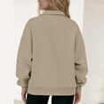thumbnail image 6 of Zedker Plus Size Sweatshirts for Women Pockets Half Zip Pullover Long Sleeve Oversized Y2K Clothes Pullover Fall Tops, 6 of 6