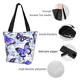 thumbnail image 6 of Haiem Butterflies Pattern Shoulder Bag - Durable and Spacious Tote Bag,Versatile Shopping Bag, 6 of 9