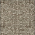thumbnail image 5 of 10' X 14' Chocolate And Beige Geometric Washable Indoor Outdoor Area Rug, 5 of 5