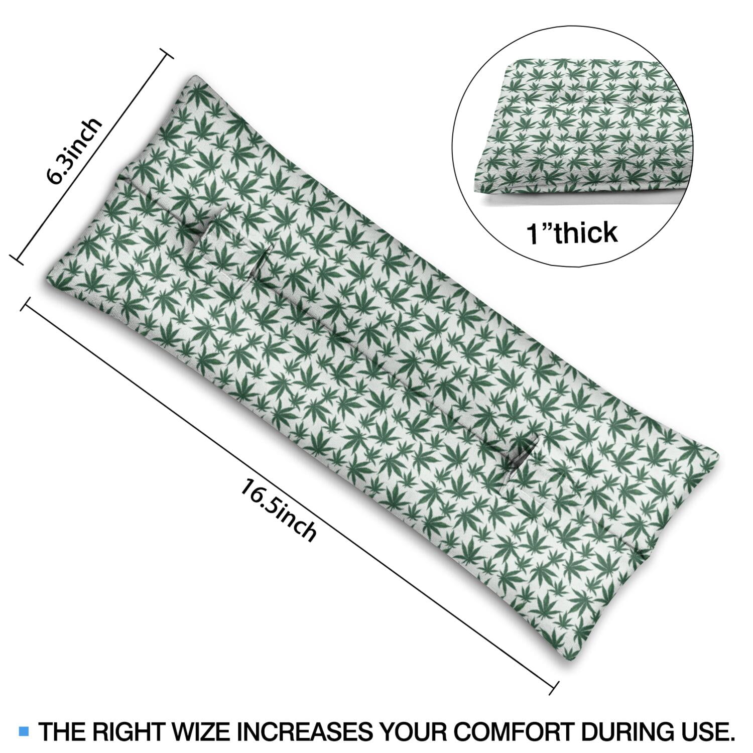 Grunge Weed Pattern Seatbelt Pad - Thoughtful Gift for Women Recovering from Breast Cancer Surgery