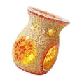 thumbnail image 2 of Mosaic Glass Oil Burner Candle Holder Wax Melt Aromatherapy Essential Oil Diffuser Home Decor Orange, 2 of 7