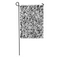 thumbnail image 1 of POGLIP Pattern Ink Brush Strokes Abstract Black Line Swatch Splash Splat Garden Flag Decorative Flag House Banner 12x18 inch, 1 of 2