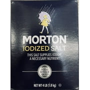 MORTON IODIZED Table Food Restaurant SALT 4 Lb Box - FREE SHIP