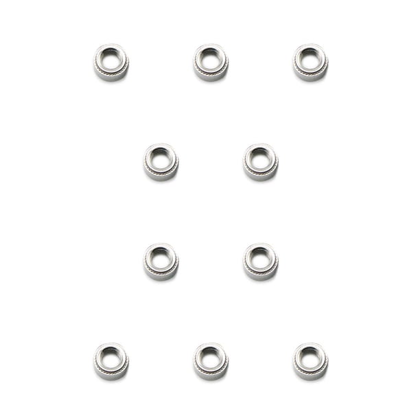 Riwesomey Tuerca de remachado automático CLS de acero inoxidable, inserto de remache Rivnut, pernos de losa prácticos, máquina métrica de M4-0 10piezas