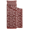 thumbnail image 2 of Maroon Footballs Pattern Toddler Nap Mats for Kids Preschool,Sleeping Mat Bag or Kids,Toddler Sleeping Bag,Toddler Nap Mat or Daycare, 2 of 6