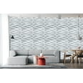 thumbnail image 2 of Dundee Deco 3D Wall Panels - Modern Wave Board Paintable White PVC Wall Paneling for Interior Wall Decor, Pack of 5, Covers 13.5 sq. ft, 2 of 5