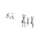 thumbnail image 5 of Esculturas de elefantes,Estatuas de elefantes,decoración del hogar,artesanías de cerámica,Figuras de elefantes familiares Adornos de escritorio,Escultura de figura,Estatua sentada Figura, 5 of 8