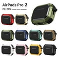 thumbnail image 7 of Xpm Compatible with Apple AirPods Pro 2nd Generation (2022) Military Hard Shell Full-Body Shockproof Wireless Charging Cases with Keychain Carabiner [ Olive Green ], 7 of 7