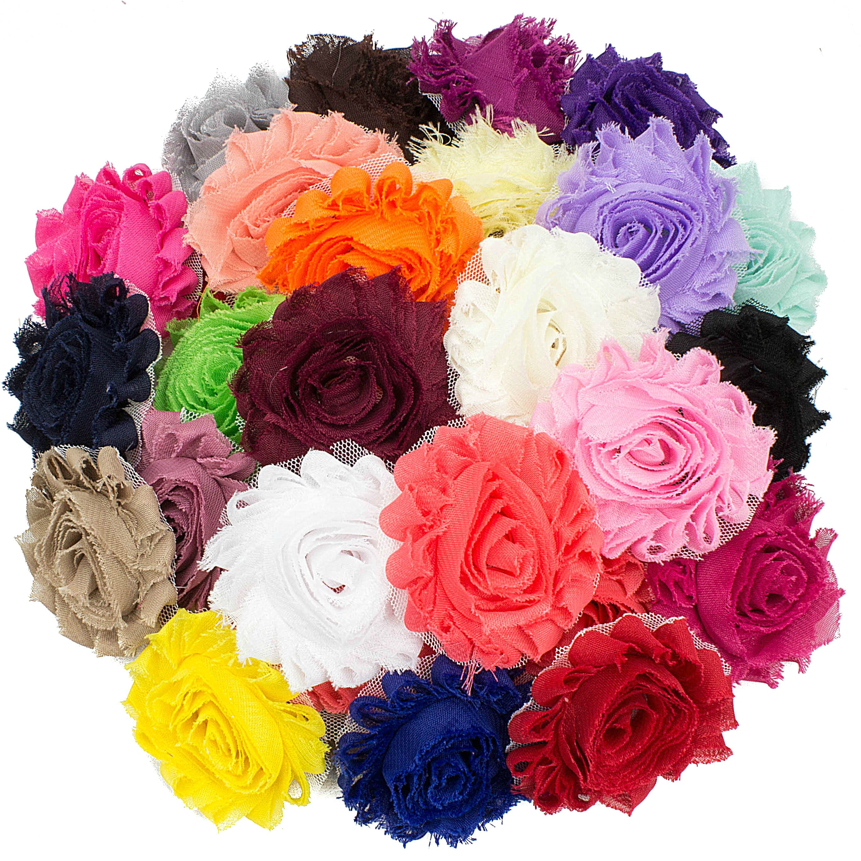 Shabby Chic Chiffon Flower Trim Various Colours   Sewing/Crafts/Costume/Cushions