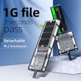 thumbnail image 3 of Caja SSD M2 SSD Box para PCIE SATA M/B Key SSD Disk Box Caja de disco duro transparente FLhrweasw El nuevo, 3 of 7
