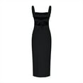 thumbnail image 6 of Felirenzacia Women's Summer Casual Solid Color Slip Dress With A Split Under The Shoulder, 6 of 6