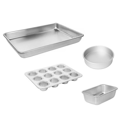 Imperial Home 4 Pc Aluminum Bakeware Set for Convection Ovens