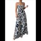 thumbnail image 2 of Mono de Pierna con Tirantes Pequeños y Estampado Retorcido Elegante para Mujer, y Verano 2025 Azul Marino S, 2 of 10