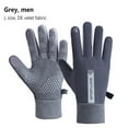 thumbnail image 1 of 1 Pair Men Women Full Finger Mittens Thickened Windproof Cold-proof Touch Screen Outdoor Running Riding Ski Gloves, 1 of 9