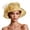 Gold, variant on Church Dress Hat Flower Wide Brim Bridal Tea Party Wedding Hat for Women,Gold