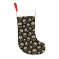 thumbnail image 2 of Salouo funny Retro Skull Print Christmas Stockings,Large Xmas Stocking Set of 1 Holiday and Farmhouse Stocking for Christmas Holiday Party Decoration(17.7*11 Inch), 2 of 7